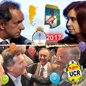 Clarín-Macri y La Doctora-Scioli